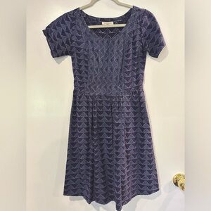 Mata Traders blue block print dress